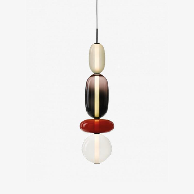 Candied Glass Pendant Light Fixture-Lighting > Pendant Lights-casanuva-18cmx76cm-Warm Light-Colorful-casanuva