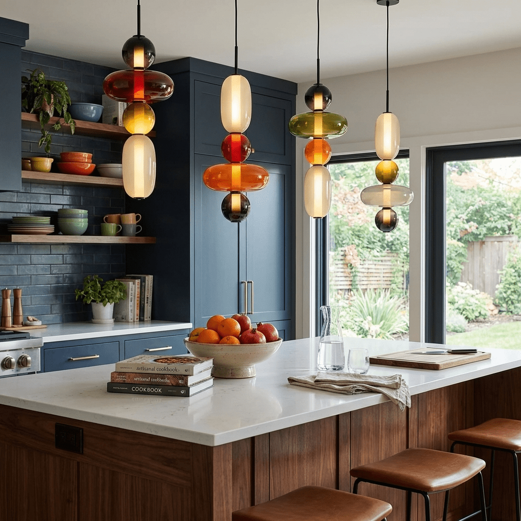 Candied Glass Pendant Light Fixture-Lighting > Pendant Lights-casanuva-casanuva