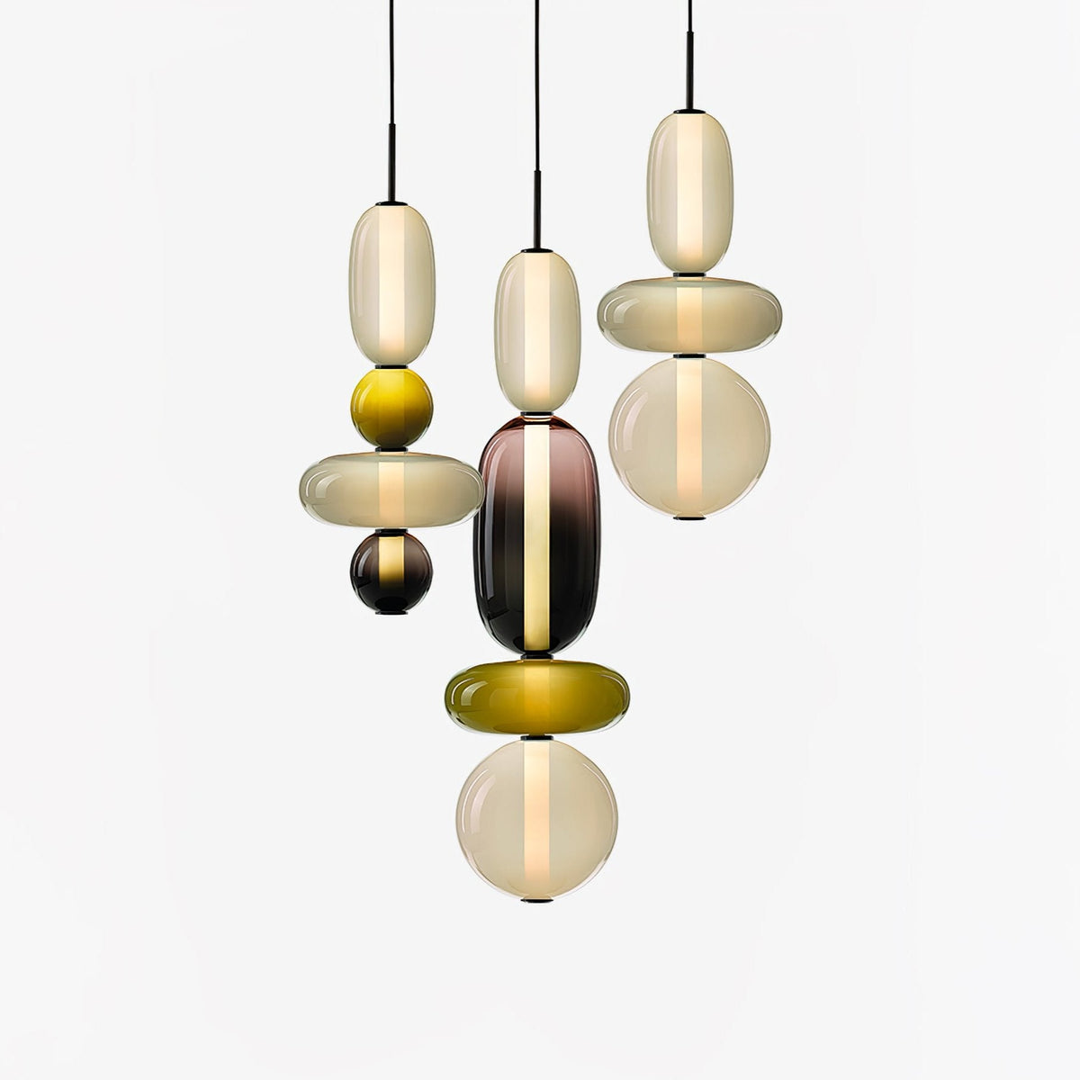 Candied Glass Pendant Light Fixture-Lighting > Pendant Lights-casanuva-casanuva