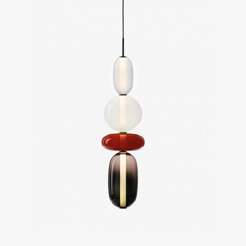 Candied Glass Pendant Light Fixture-Lighting > Pendant Lights-casanuva-Dia 18cmx76cm-Warm Light-Colorful-casanuva
