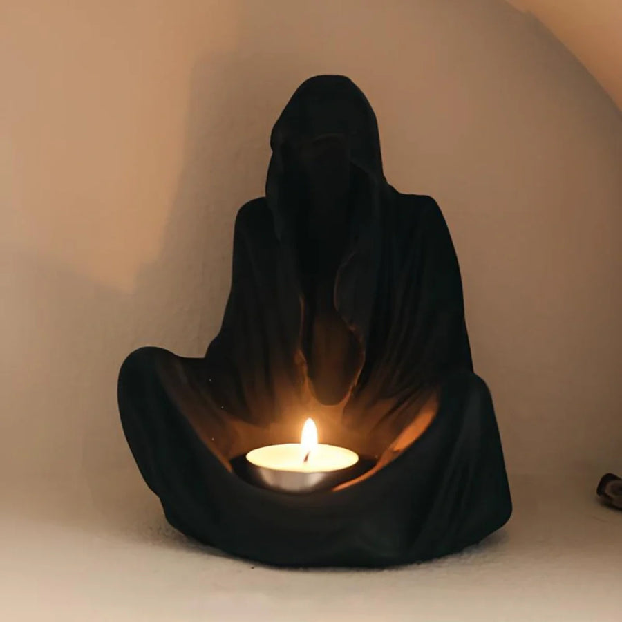 Candle Holder Ashcloak Design-Home Decor > Candle Holders-casanuva-Shadow Black-casanuva