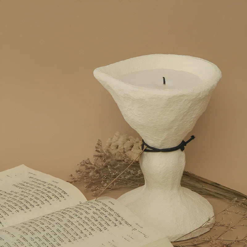 Candle Holder Stone Finish-Home Decor > Candle Holders-casanuva-casanuva