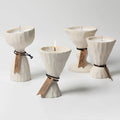Candle Holder Stone Finish-Home Decor > Candle Holders-casanuva-Full Set of 4-casanuva