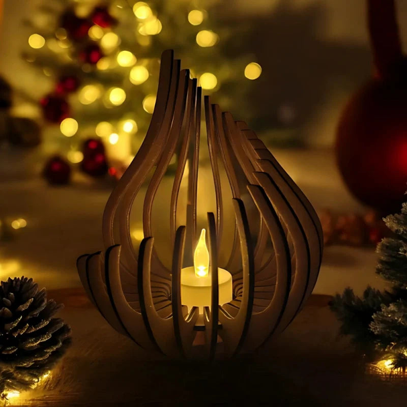 Candle Holder with Glimmering Finish-Home Decor > Candle Holders-casanuva-casanuva