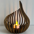 Candle Holder with Glimmering Finish-Home Decor > Candle Holders-casanuva-casanuva