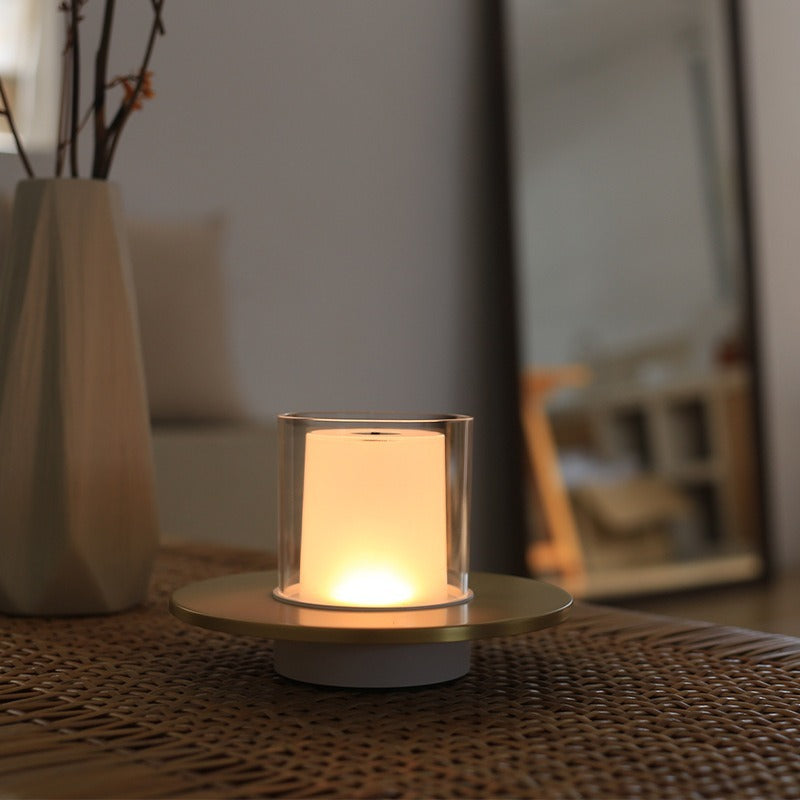 Candle Lamp with Romantic Glow-Home Decor > Decorative Accessories-casanuva-Silver-casanuva