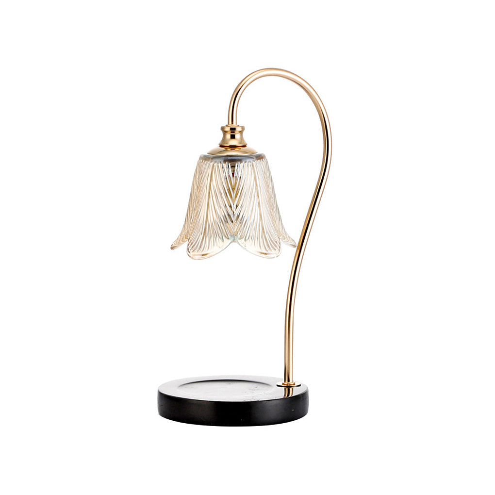 Candle Warmer Table Lamp with Glass Shade-Lighting > Table Lamps-casanuva-casanuva