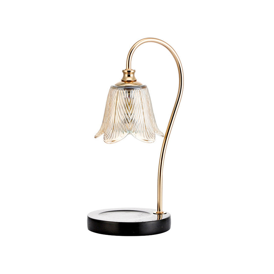 Candle Warmer Table Lamp with Glass Shade-Lighting > Table Lamps-casanuva-casanuva