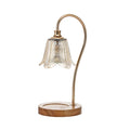 Candle Warmer Table Lamp with Glass Shade-Lighting > Table Lamps-casanuva-casanuva