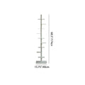 Carbon Steel Spiral Bookshelf 9-Tier Corner Display Rack for Home Office-Furniture > Bookshelves-casanuva-casanuva
