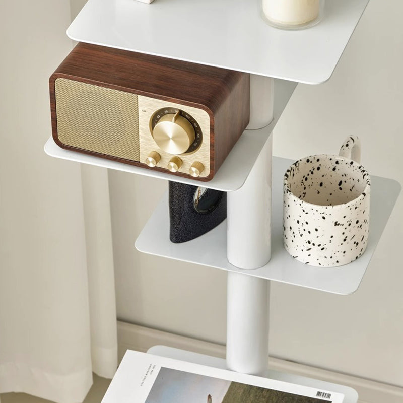 Carbon Steel Spiral Bookshelf 9-Tier Corner Display Rack for Home Office-Furniture > Bookshelves-casanuva-casanuva