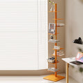 Carbon Steel Spiral Bookshelf 9-Tier Corner Display Rack for Home Office-Furniture > Bookshelves-casanuva-casanuva