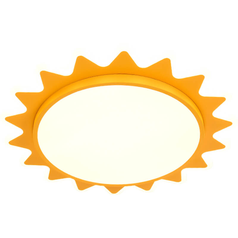 Cartoon Sun Shaped LED Ceiling Light Flush Mount Fixture-Lighting > Ceiling Lights-casanuva-casanuva