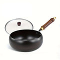 Cast Iron Skillet with Lid High Performance Cooking Essential-Kitchen & Dining > Cookware-casanuva-24 cm with Glass Lid-casanuva