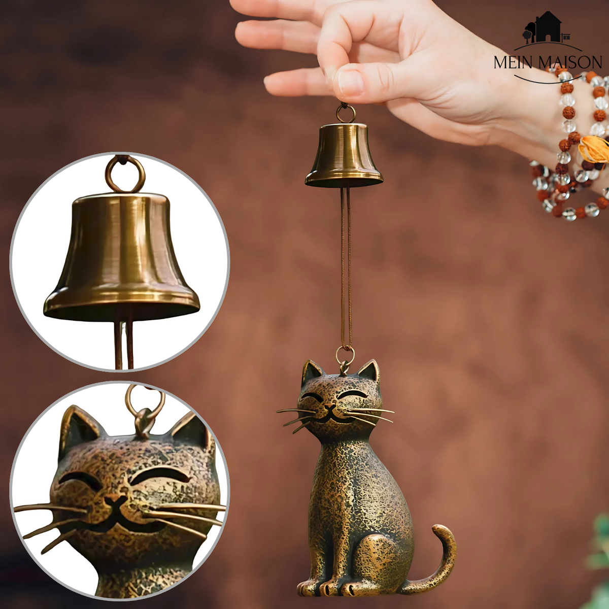 Cat Wind Chime with Magical Design-Home Decor > Decorative Accessories-casanuva-casanuva