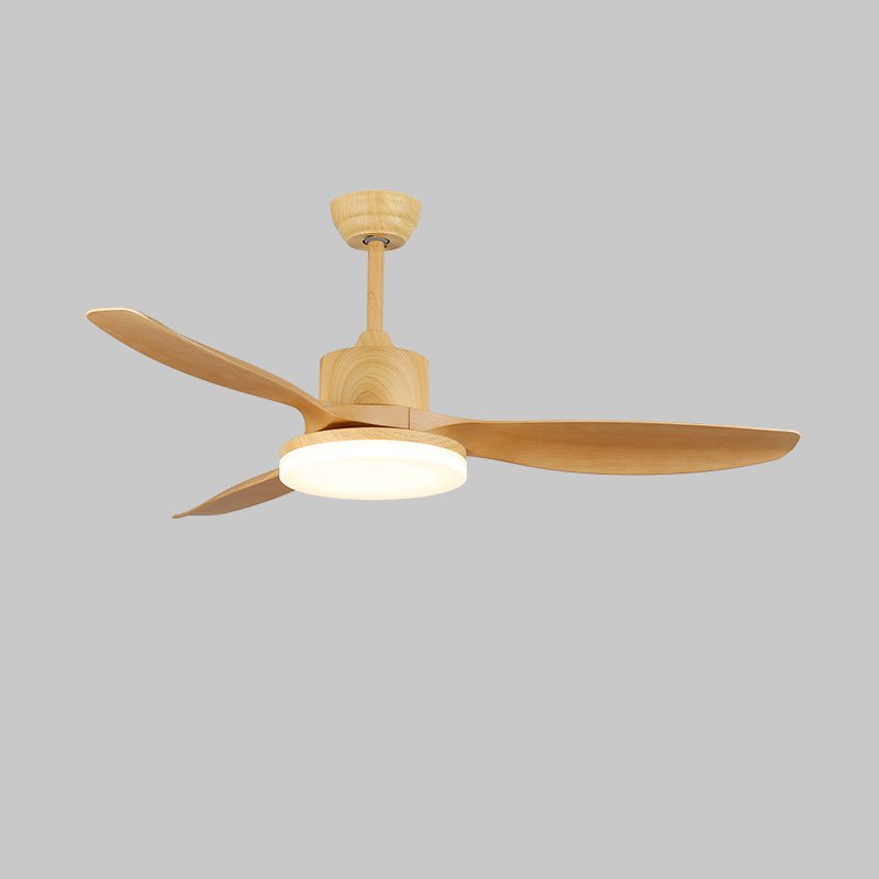 Ceiling Fan Light 48 Inch 52 Inch Keltis-Lighting > Ceiling Lights-casanuva-52" x H 11.8"-Nature Wood Dark-Three-Color Changing-casanuva