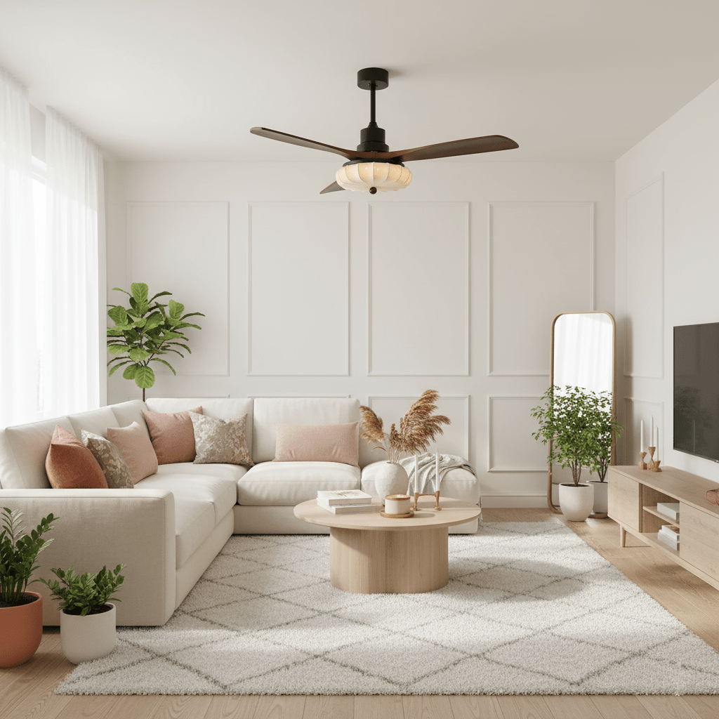 Ceiling Fan Light Lotus Bloom Design-Lighting > Ceiling Lights-casanuva-casanuva