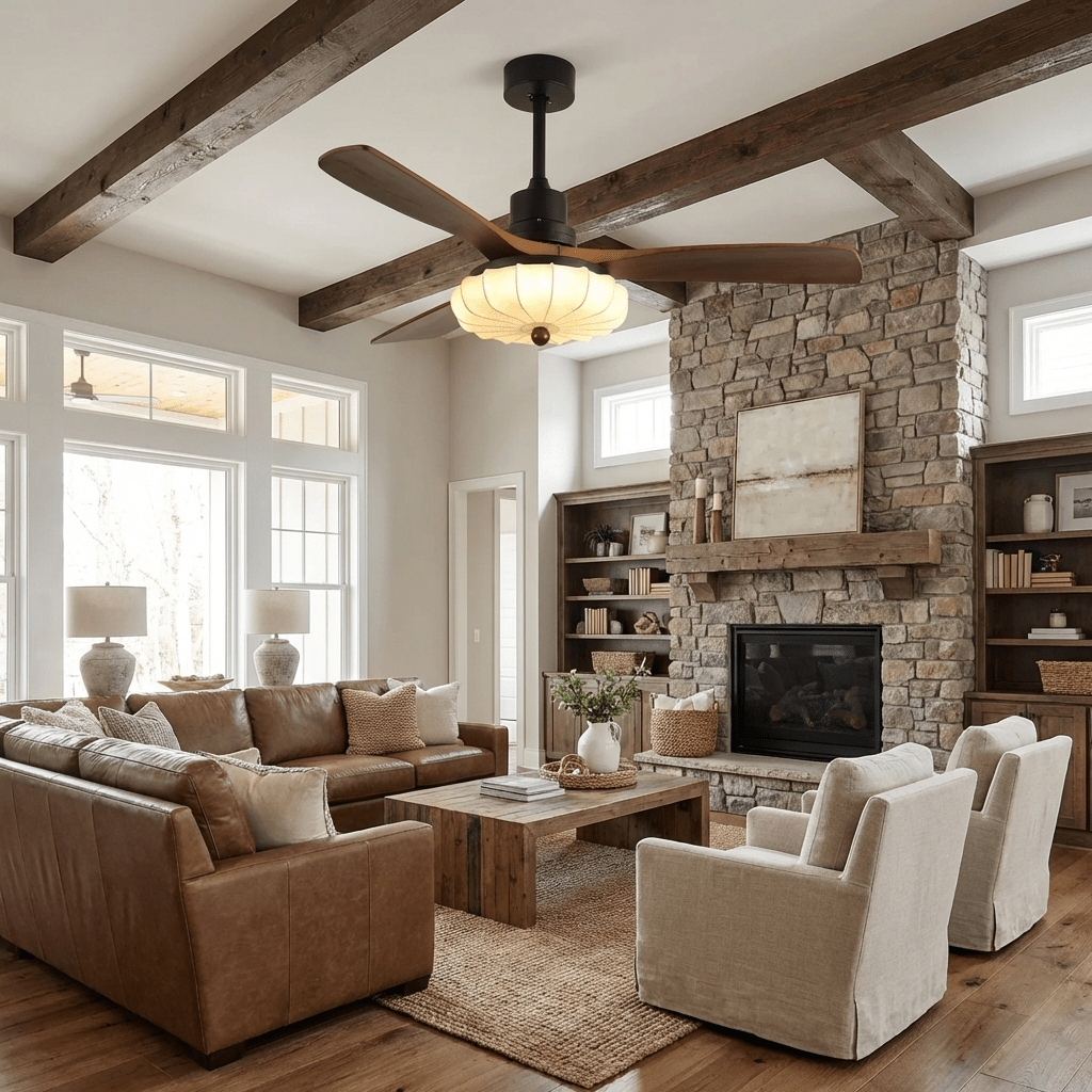 Ceiling Fan Light Lotus Bloom Design-Lighting > Ceiling Lights-casanuva-casanuva