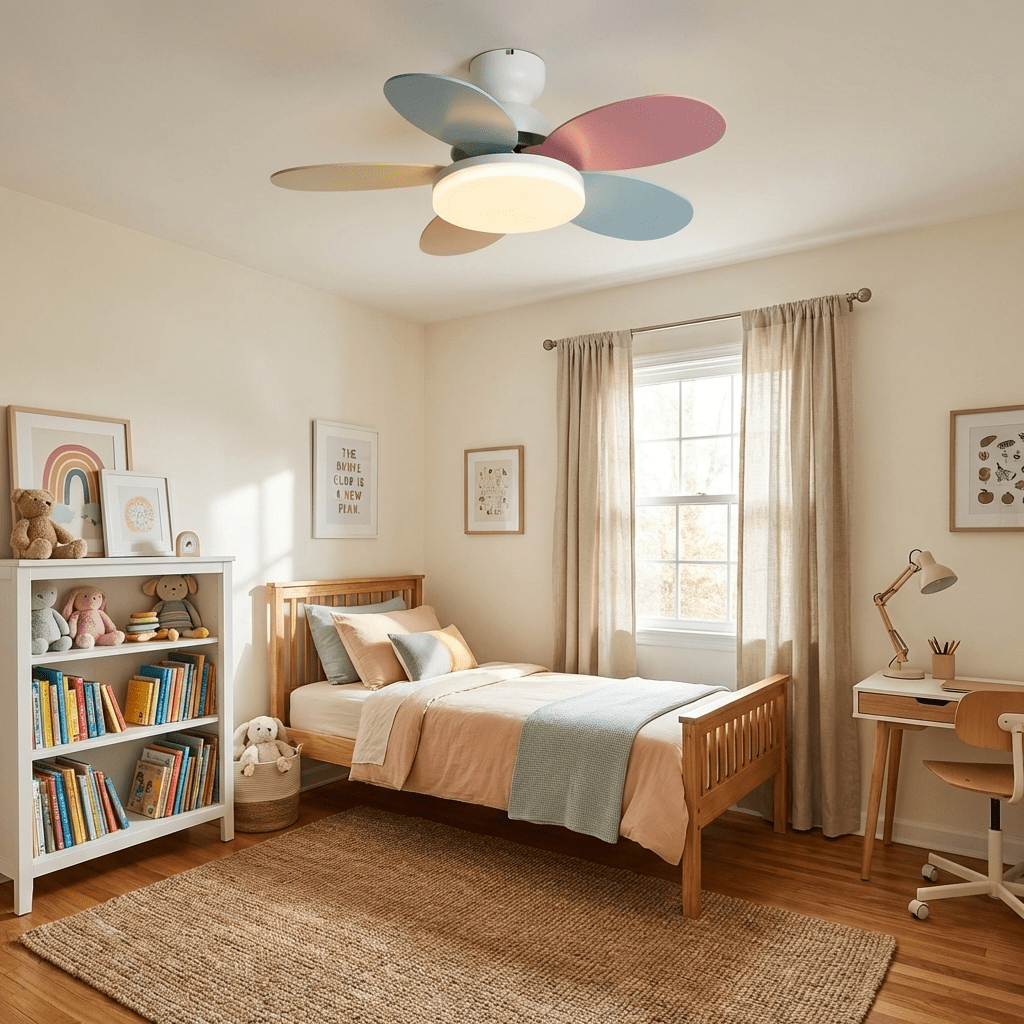 Ceiling Fan Light with Dimmable LED and Modern Design-Lighting > Ceiling Lights-casanuva-casanuva