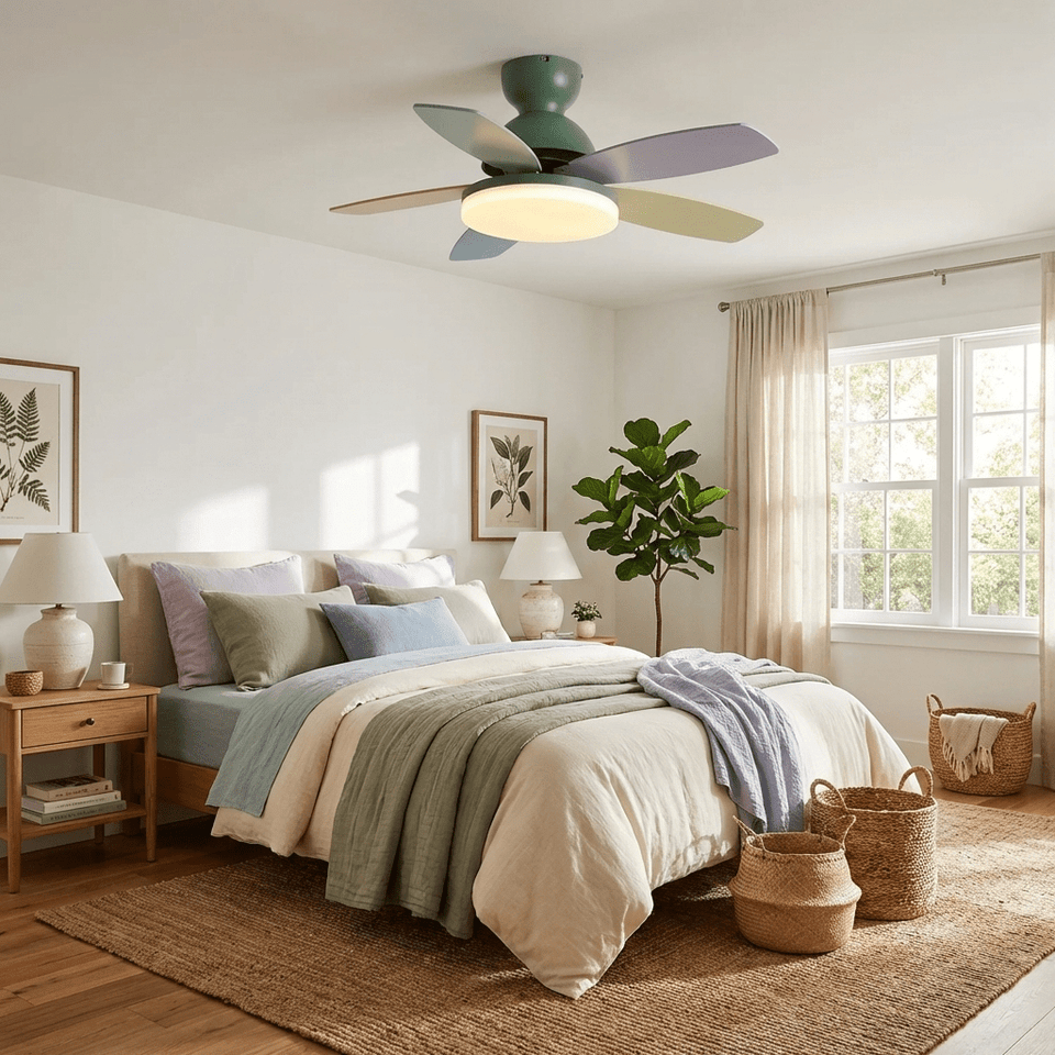 Ceiling Fan Light with Dimmable LED and Modern Design-Lighting > Ceiling Lights-casanuva-casanuva