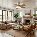 Ceiling Fan Light with Dimmable LED and Modern Design-Lighting > Ceiling Lights-casanuva-casanuva