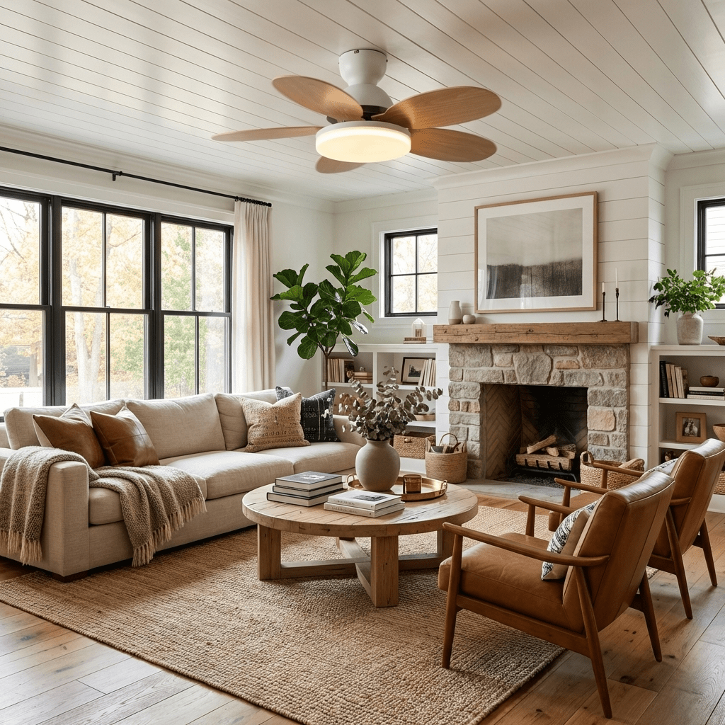 Ceiling Fan Light with Dimmable LED and Modern Design-Lighting > Ceiling Lights-casanuva-casanuva