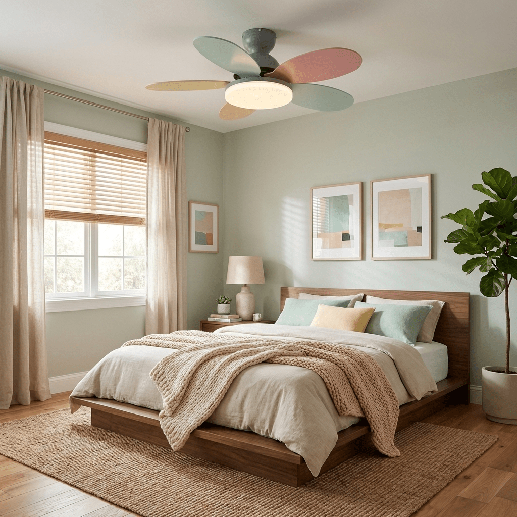 Ceiling Fan Light with Dimmable LED and Modern Design-Lighting > Ceiling Lights-casanuva-casanuva