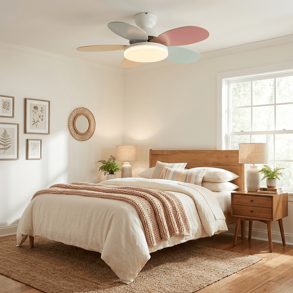 Ceiling Fan Light with Dimmable LED and Modern Design-Lighting > Ceiling Lights-casanuva-casanuva