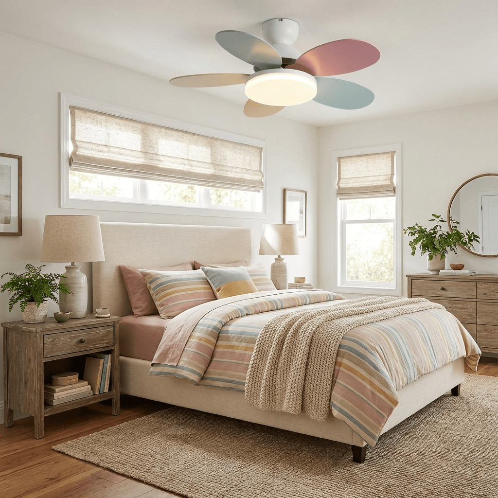 Ceiling Fan Light with Dimmable LED and Modern Design-Lighting > Ceiling Lights-casanuva-casanuva