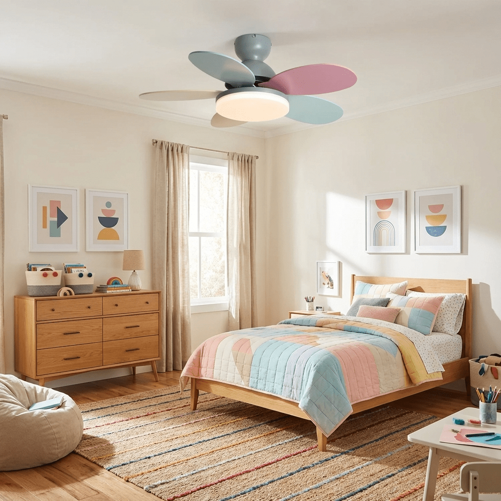 Ceiling Fan Light with Dimmable LED and Modern Design-Lighting > Ceiling Lights-casanuva-casanuva