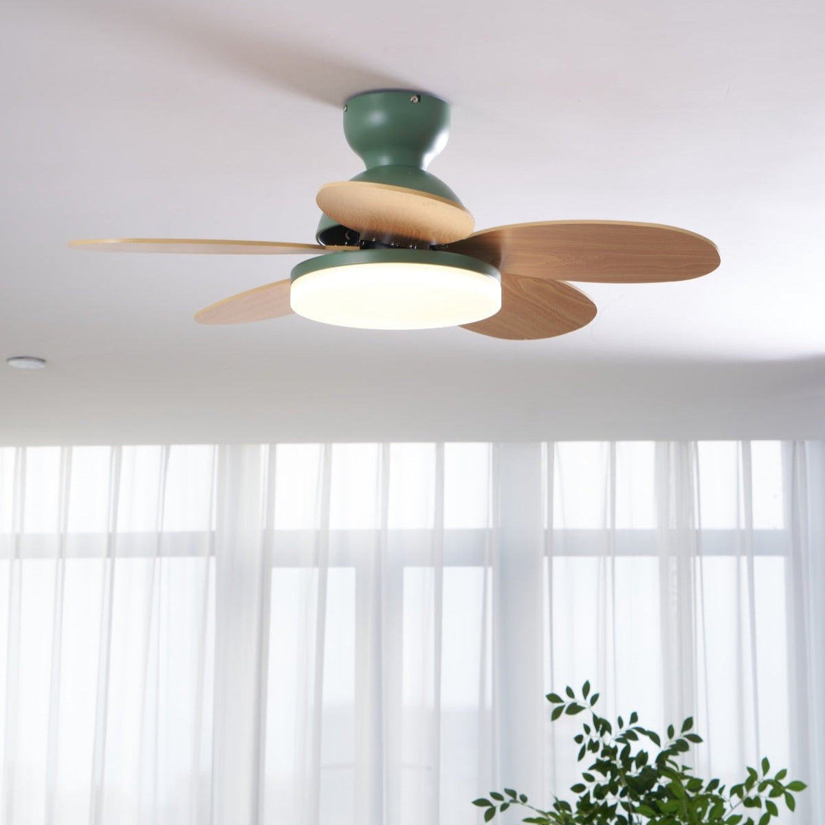 Ceiling Fan Light with Dimmable LED and Modern Design-Lighting > Ceiling Lights-casanuva-casanuva