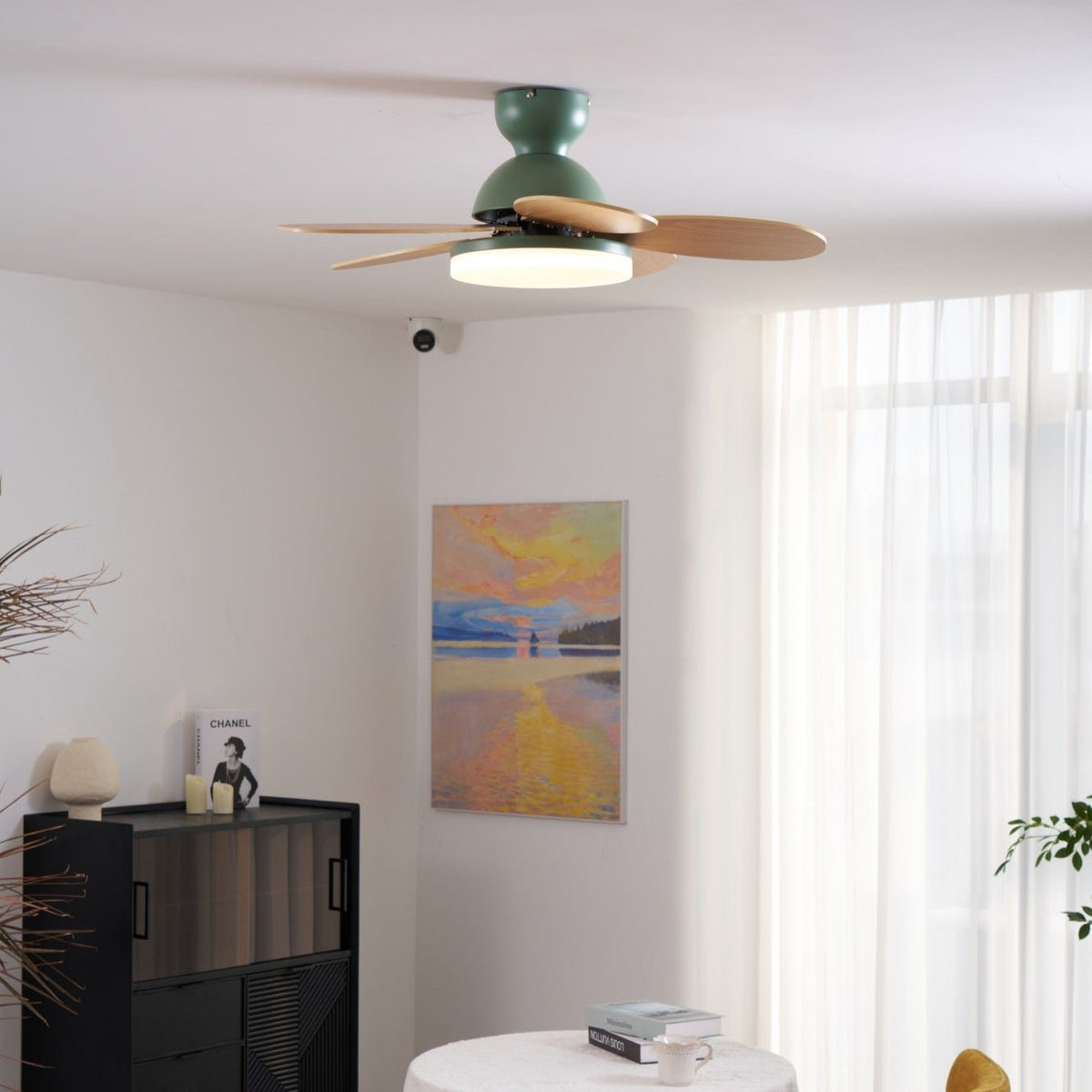 Ceiling Fan Light with Dimmable LED and Modern Design-Lighting > Ceiling Lights-casanuva-casanuva
