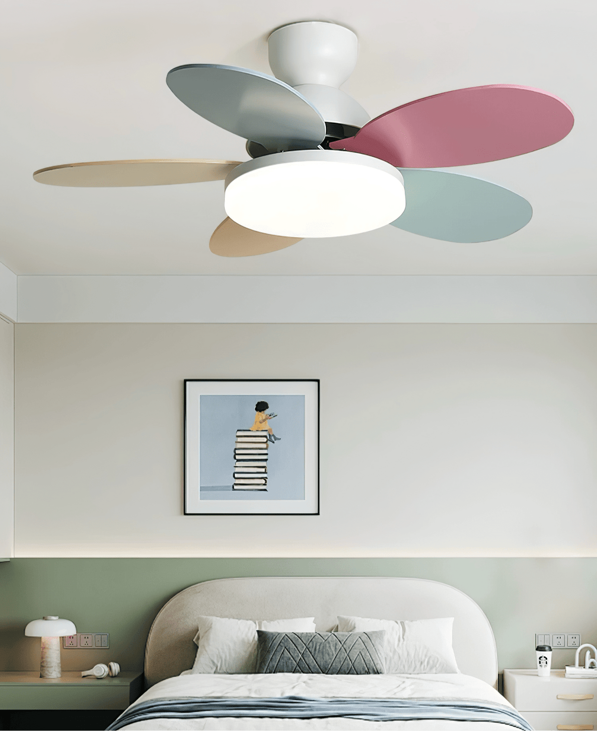 Ceiling Fan Light with Dimmable LED and Modern Design-Lighting > Ceiling Lights-casanuva-casanuva