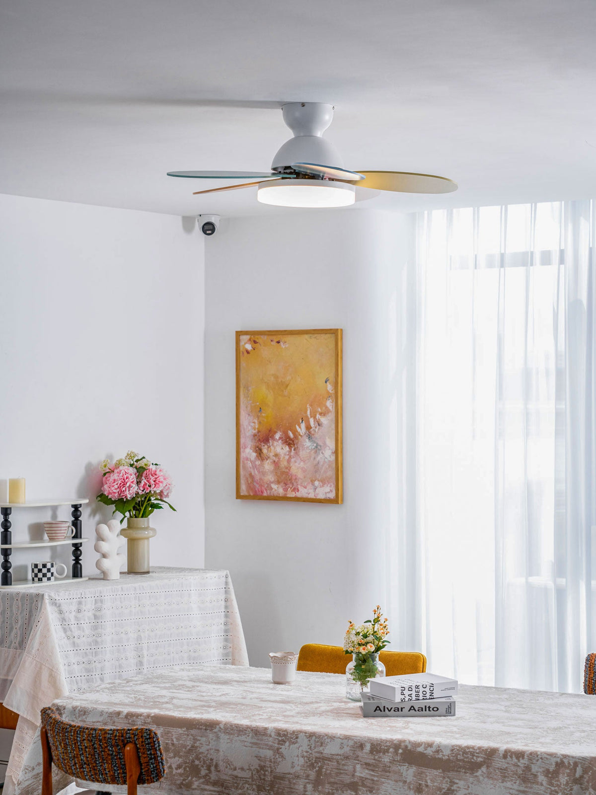 Ceiling Fan Light with Dimmable LED and Modern Design-Lighting > Ceiling Lights-casanuva-casanuva