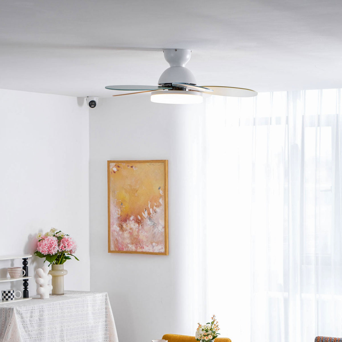 Ceiling Fan Light with Dimmable LED and Modern Design-Lighting > Ceiling Lights-casanuva-casanuva