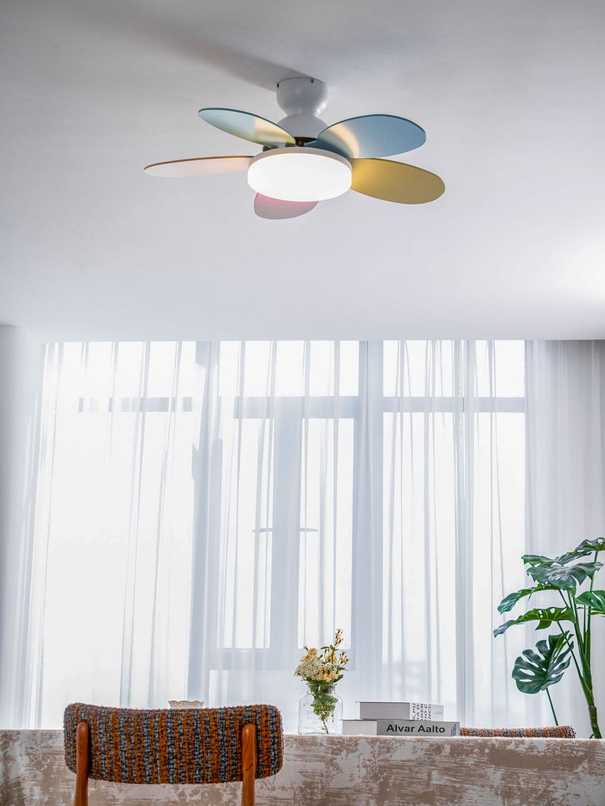 Ceiling Fan Light with Dimmable LED and Modern Design-Lighting > Ceiling Lights-casanuva-casanuva