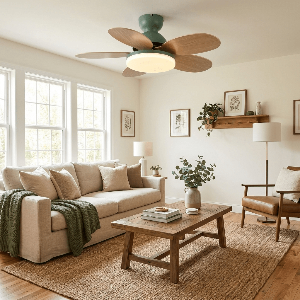 Ceiling Fan Light with Dimmable LED and Modern Design-Lighting > Ceiling Lights-casanuva-casanuva