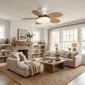 Ceiling Fan Light with Dimmable LED and Modern Design-Lighting > Ceiling Lights-casanuva-casanuva