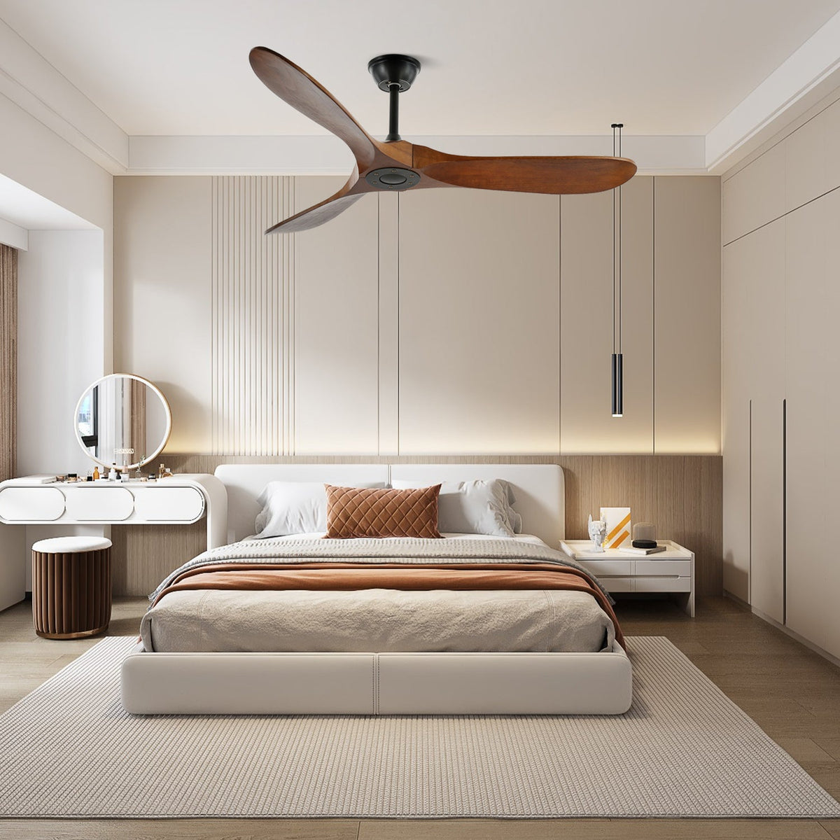 Ceiling Fan with Remote Control and Energy Efficient Design-Lighting > Ceiling Lights-casanuva-casanuva
