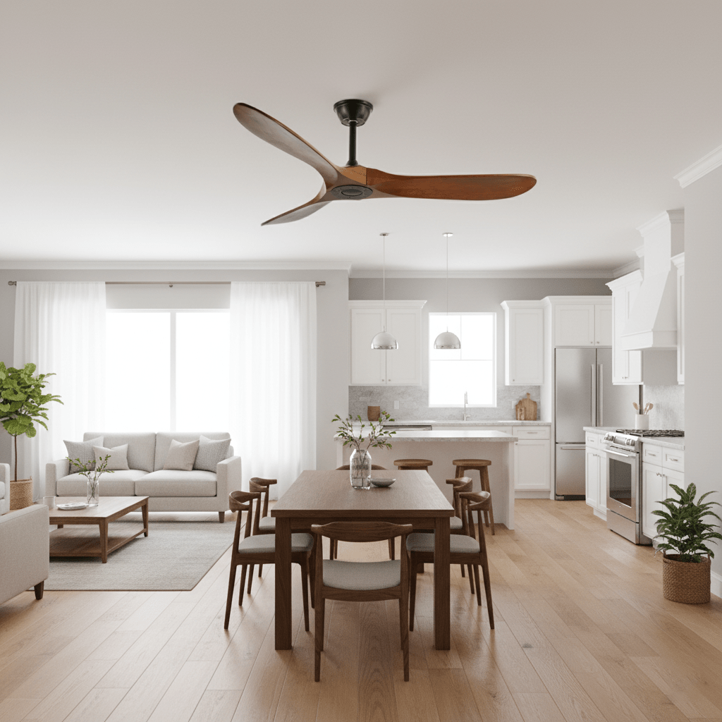 Ceiling Fan with Remote Control and Energy Efficient Design-Lighting > Ceiling Lights-casanuva-casanuva