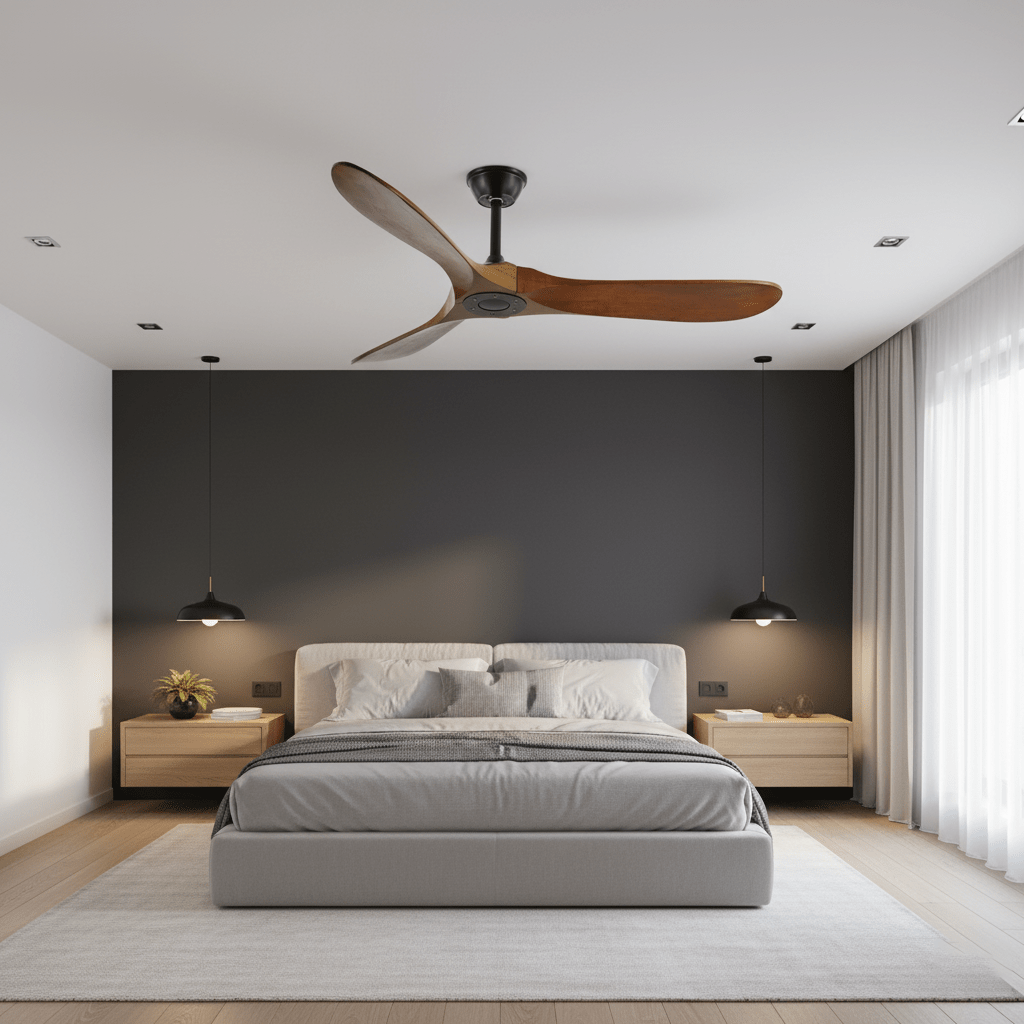 Ceiling Fan with Remote Control and Energy Efficient Design-Lighting > Ceiling Lights-casanuva-casanuva