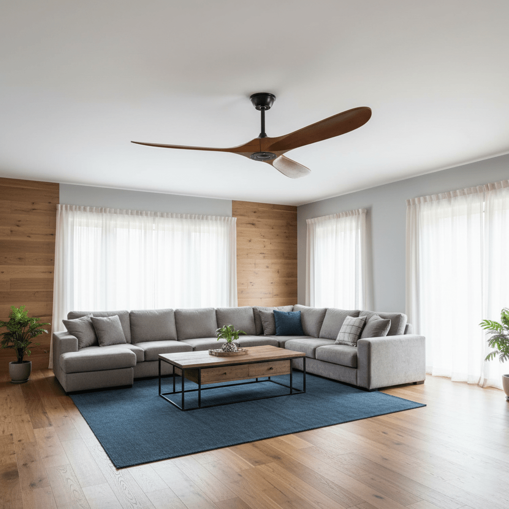Ceiling Fan with Remote Control and Energy Efficient Design-Lighting > Ceiling Lights-casanuva-casanuva