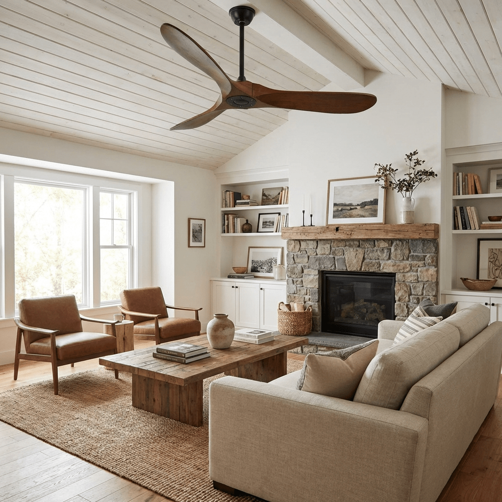 Ceiling Fan with Remote Control and Energy Efficient Design-Lighting > Ceiling Lights-casanuva-casanuva