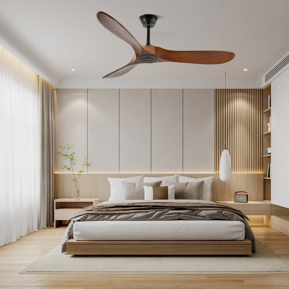 Ceiling Fan with Remote Control and Energy Efficient Design-Lighting > Ceiling Lights-casanuva-casanuva