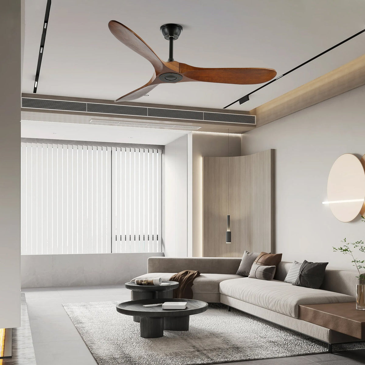 Ceiling Fan with Remote Control and Energy Efficient Design-Lighting > Ceiling Lights-casanuva-casanuva