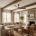 Ceiling Fan with Remote Control and Energy Efficient Design-Lighting > Ceiling Lights-casanuva-casanuva