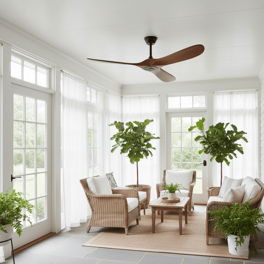 Ceiling Fan with Remote Control and Energy Efficient Design-Lighting > Ceiling Lights-casanuva-casanuva