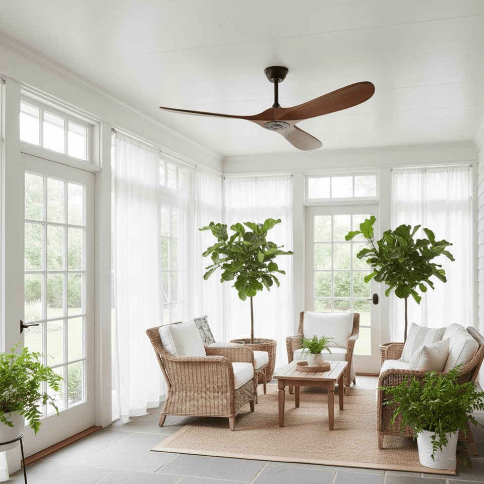 Ceiling Fan with Remote Control and Energy Efficient Design-Lighting > Ceiling Lights-casanuva-casanuva