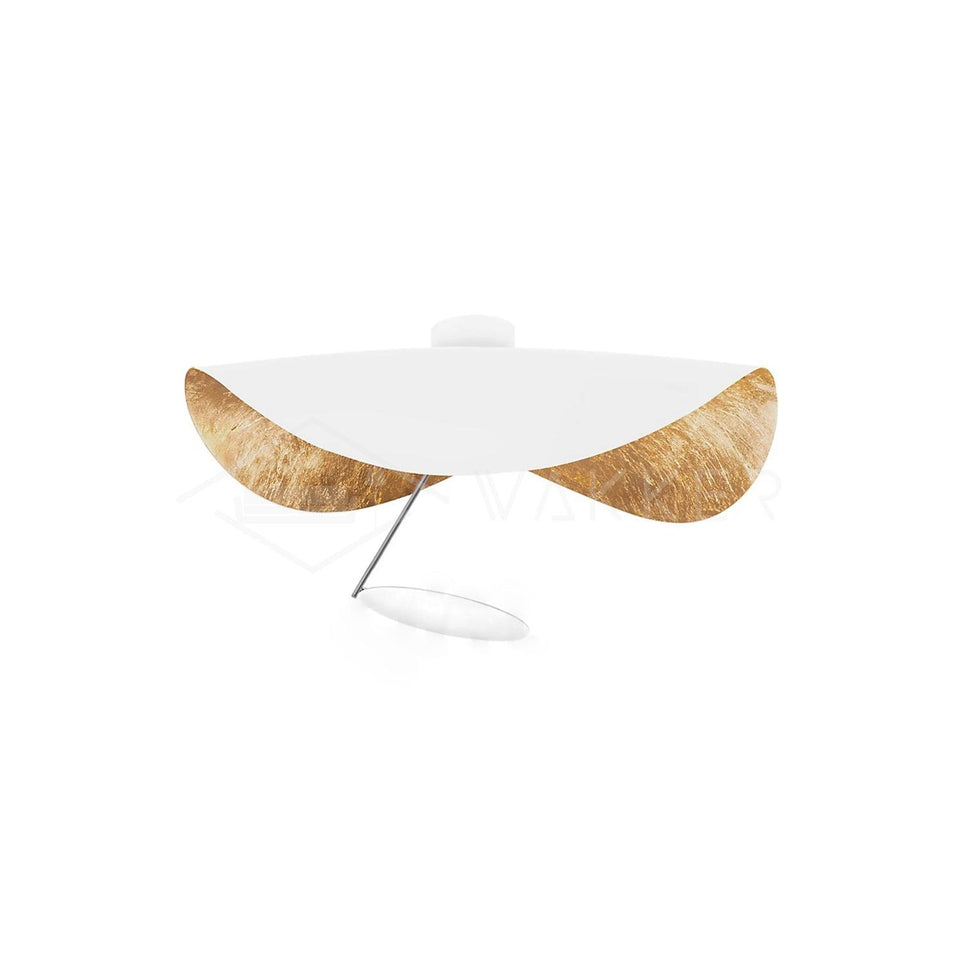 Ceiling Light Fixture Modern Design LED-Lighting > Ceiling Lights-casanuva-15.7" x H 12.2"-White+Gold-Warm Light-casanuva