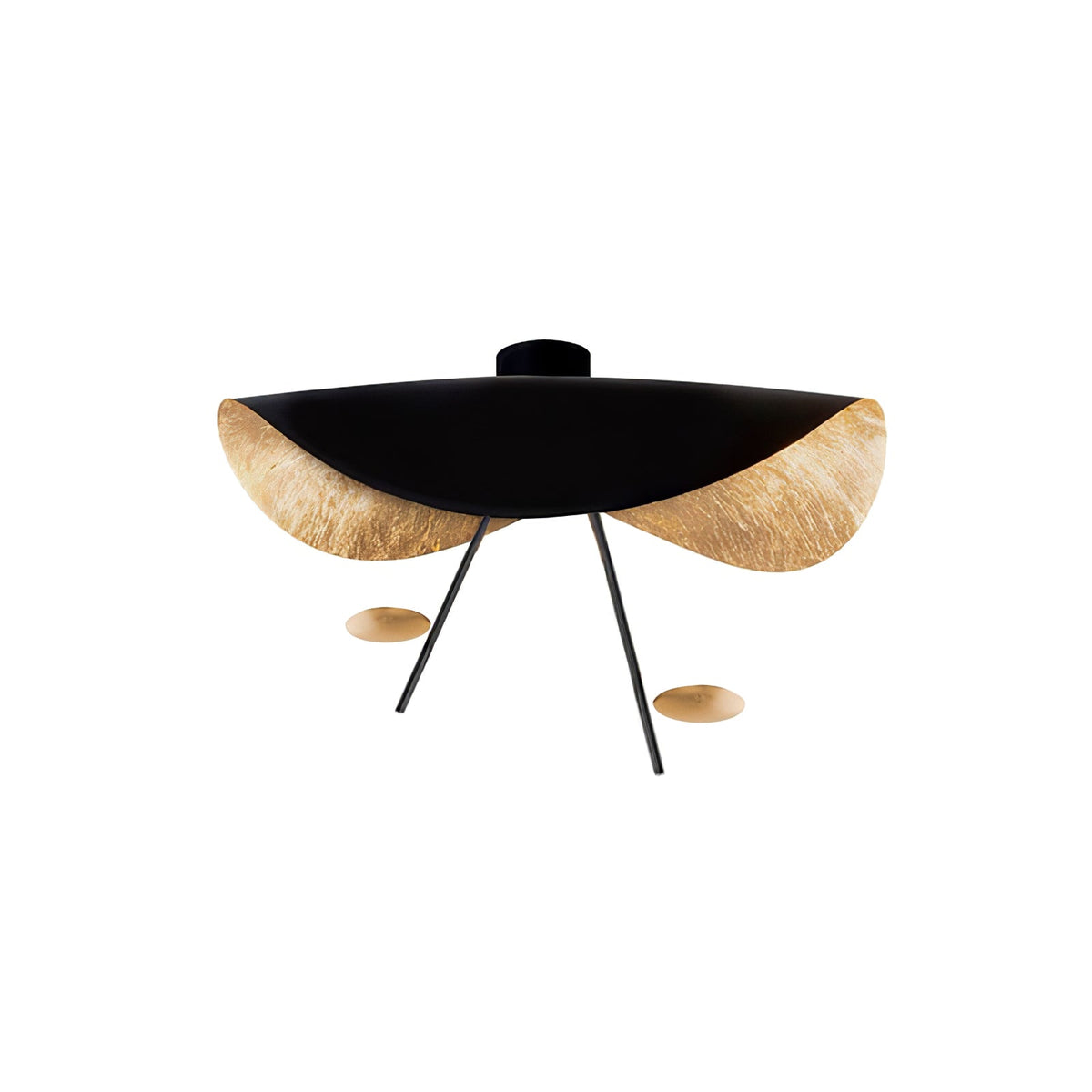 Ceiling Light Fixture Modern Design LED-Lighting > Ceiling Lights-casanuva-31.5" x H 13.8"-Black Gold-Warm Light-casanuva